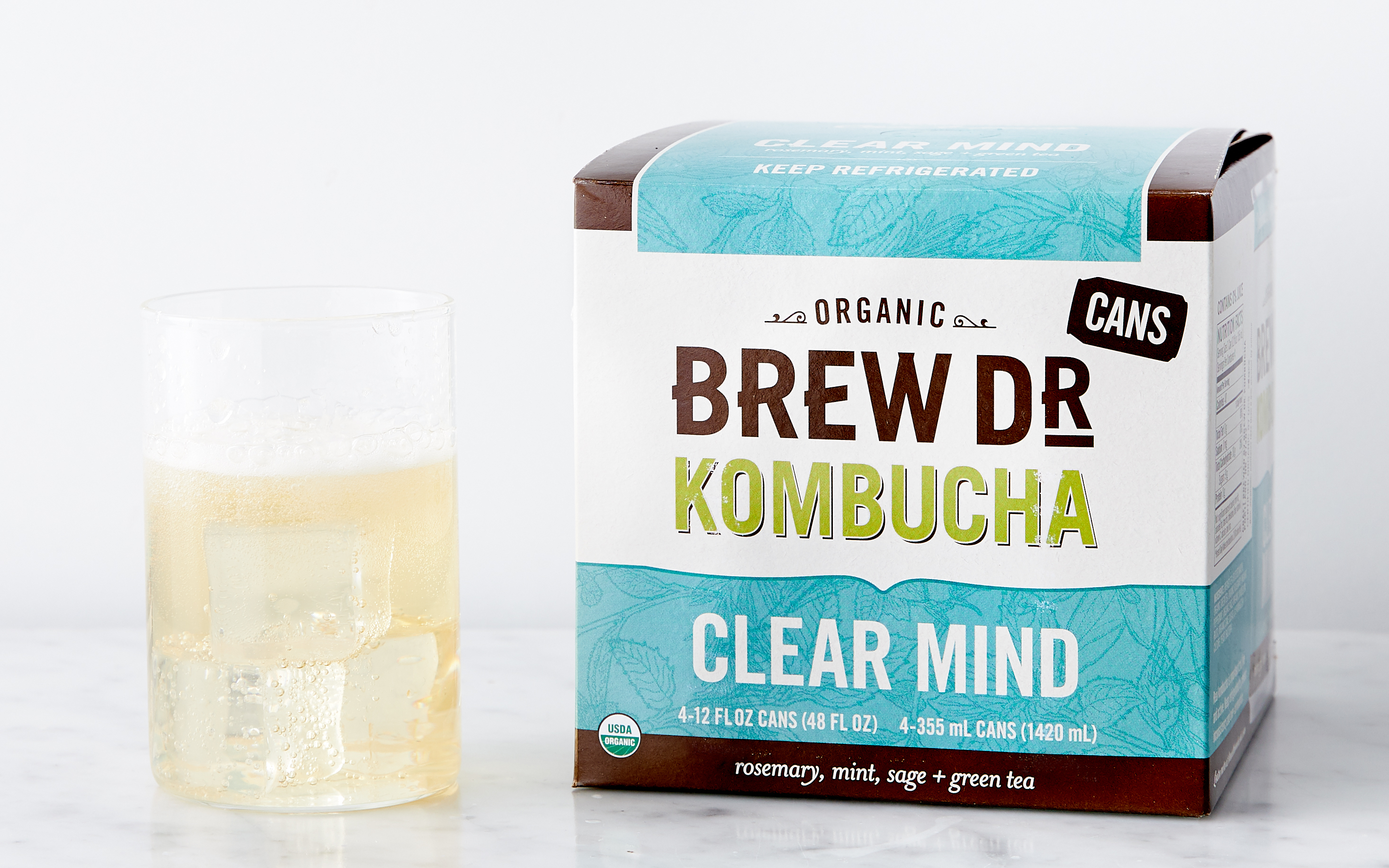 Organic Rosemary, Mint & Sage Green Tea Kombucha Brew Dr. Kombucha
